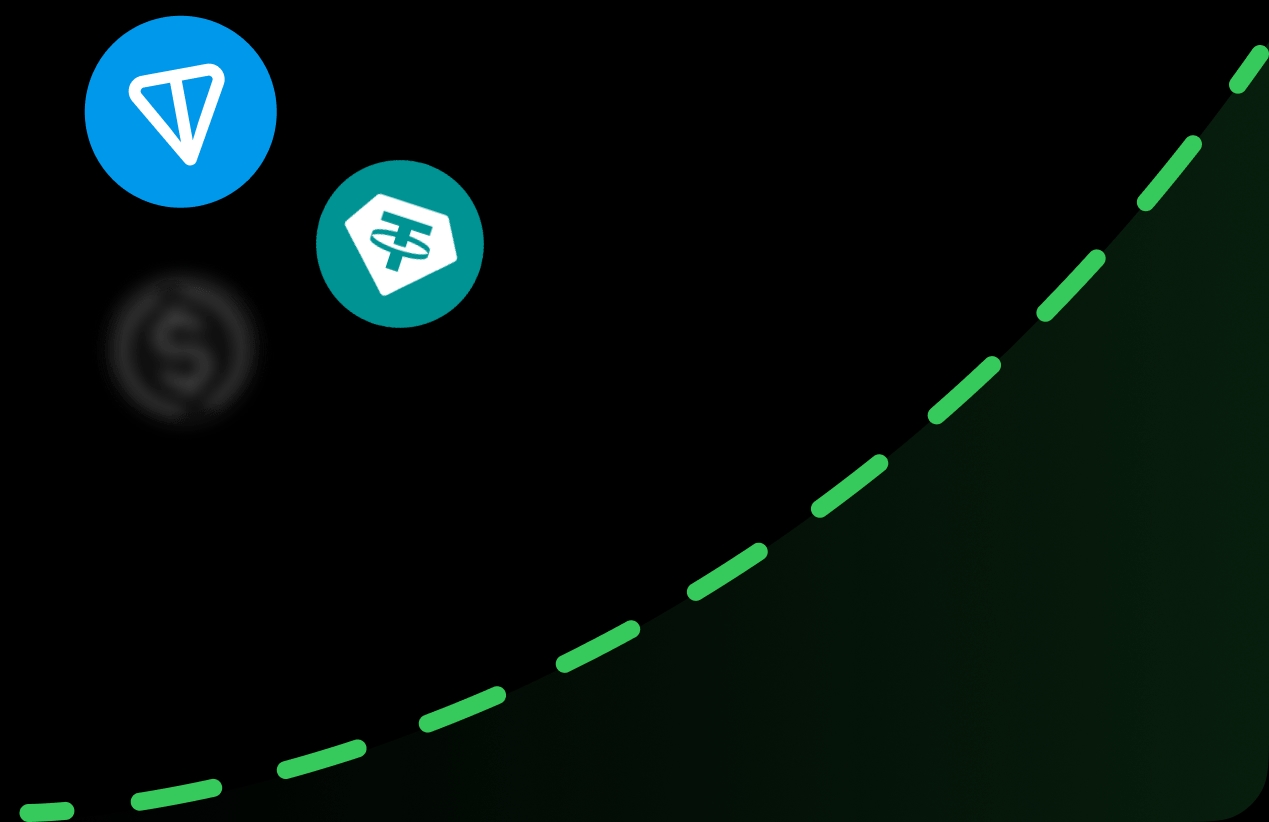 Earn passive crypto income illustration