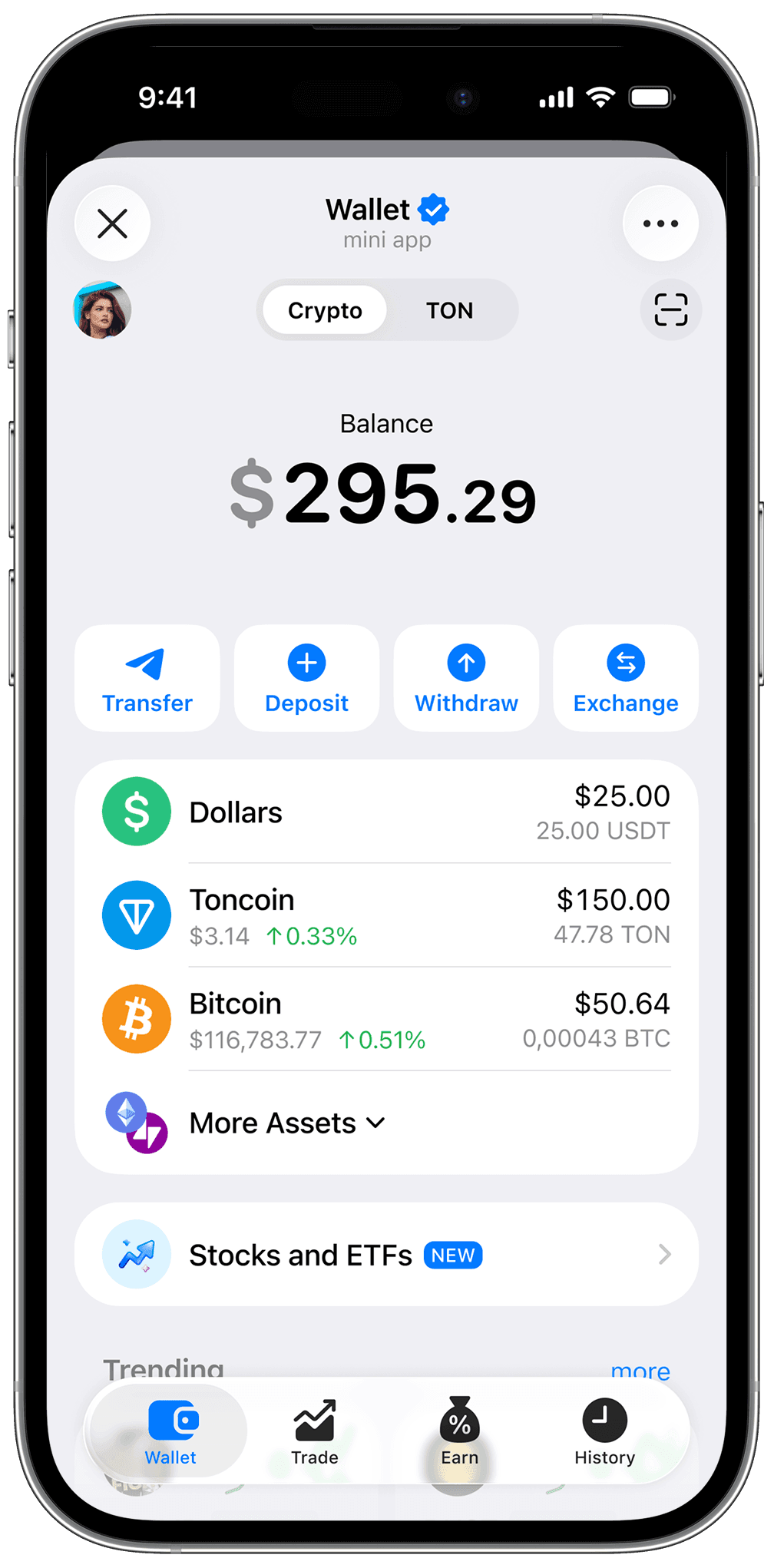 CRYPTO Wallet device