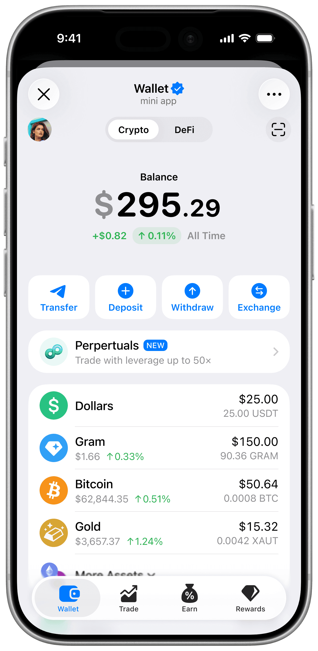 CRYPTO Wallet device